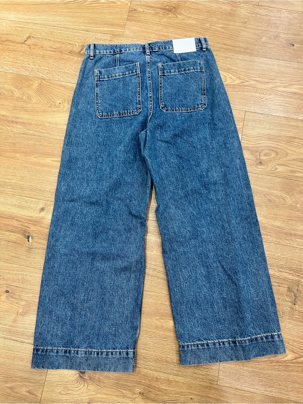 Everlane The Wide Leg Crop Blue Jeans Ankle Size 29 Women NWT - Picture 4 of 10